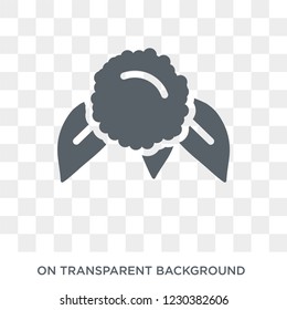 Cauliflower icon. Cauliflower design concept from Fruit and vegetables collection. Simple element vector illustration on transparent background.