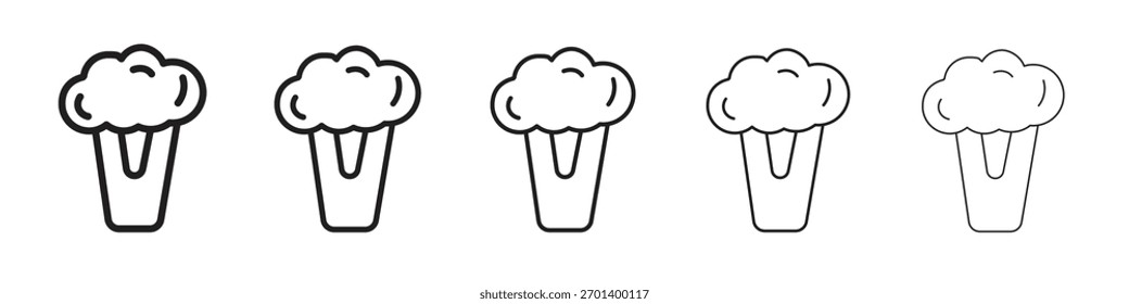 Blumenkohl-Symbol-Design, Logo, App, UI. Vektorgrafik, EPS