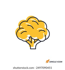 Cauliflower icon vector illustration. Cauliflower symbol isolated on white background