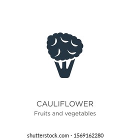 Cauliflower icon vector. Trendy flat cauliflower icon from fruits collection isolated on white background. Vector illustration can be used for web and mobile graphic design, logo, eps10
