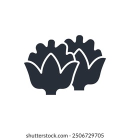 cauliflower icon. vector.Editable stroke.linear style sign for use web design,logo.Symbol illustration.