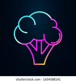 cauliflower in nolan style icon. Simple thin line, outline vector of vegetables icons for ui and ux, website or mobile application