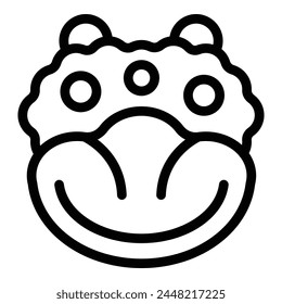Cauliflower salad icon outline vector. Harvest cooking. Organic diet