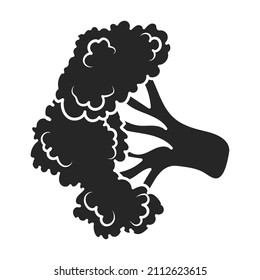 Cauliflower vector icon.Black vector icon isolated on white background cauliflower.