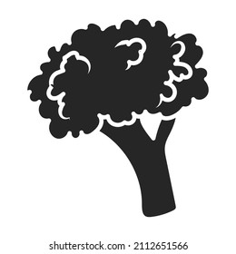Cauliflower vector icon.Black vector icon isolated on white background cauliflower.