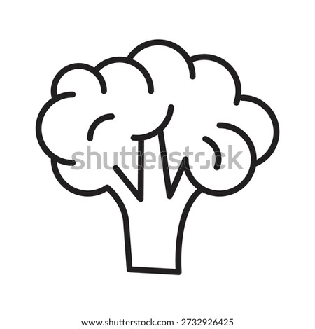 Cauliflower Vegetable Icon, Organic Cauliflower Vector..eps
