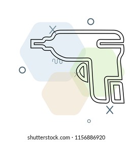 Caulk gun icon vector can be used as png, Caulk gun