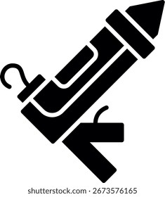 Pistola de calafateo Nuevo Vector de diseño de iconos creativos