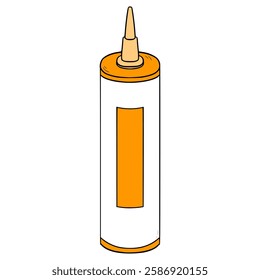 caulk illustration hand drawn isolated vector