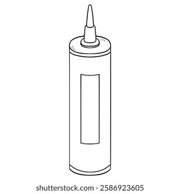 caulk illustration hand drawn outline vector