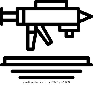 Caulk Linear Icon Vector Design