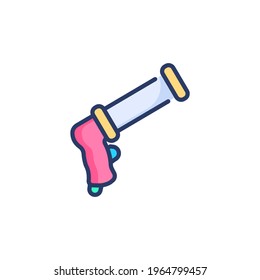 Caulking Gun icon in vector. Logotype