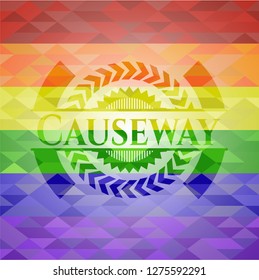 Causeway lgbt colors emblem 