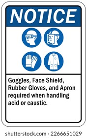  Caustic danger chemical hazard sign and labels