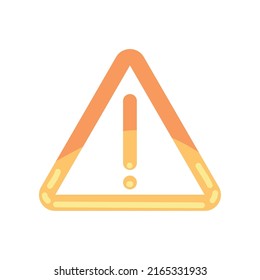 símbolo de alerta de advertencia aislado