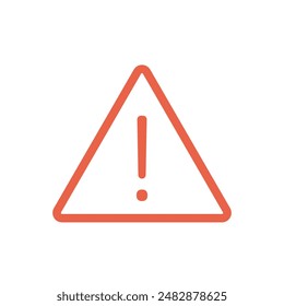Caution alert warning signs isolated vector illustration on white background.