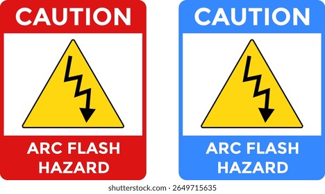 Cuidado Arco Flash Sinal de perigo. Proteção necessária.  Sinal de aviso. energizado pode causar ferimentos graves. trabalhando neste equipamento energizado
