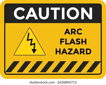 Cuidado Arco Flash Sinal de perigo. Proteção necessária.  Sinais de alerta. Energizado pode causar ferimentos graves
