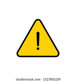 Caution, Attention icon vector. Hazard, exclamation sign symbol 
