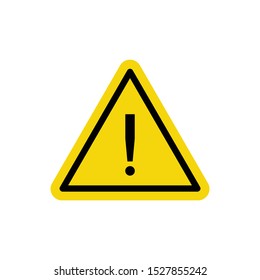 Caution, Attention icon vector. Hazard, exclamation sign symbol 