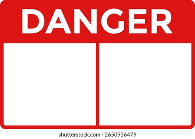 Precaución Anuncio Plantilla Establecer signo con área de espacio de texto. Plantilla con espacio para texto. utilizado como información industrial e instrucción de seguridad
