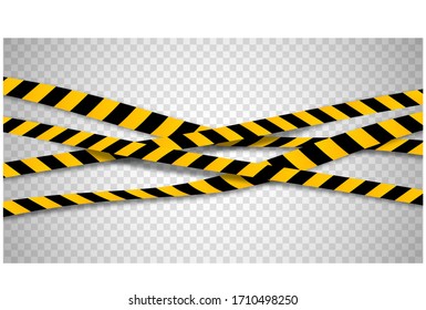Caution bar with transparency, vector