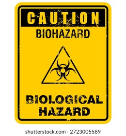 Vorsicht, Biohazard, Zeichen- und Aufkleber-Vektor