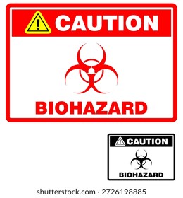 Precaución, riesgo biológico, Vector de signos y pegatinas