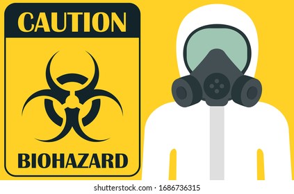 Icono de Biohazard. Ilustración del vector