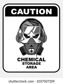 caution, chemical, area