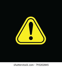 caution danger exclamation mark sign vector icon for industries packages websites etc