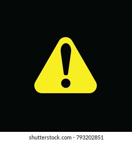 caution danger exclamation mark sign vector icon for industries packages websites etc