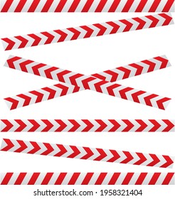 Caution, danger, and police tape attention