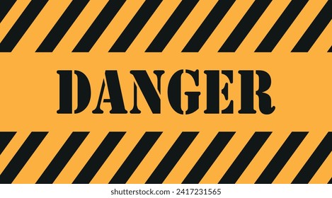 Cintas de precaución y peligro. Cinta de advertencia. Ropa negra, roja y amarilla. Ilustración del vector