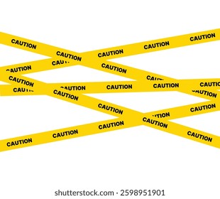 Caution and danger tapes. Warning tape. Black and yellow line striped. Abstract warning lines for police, accident	