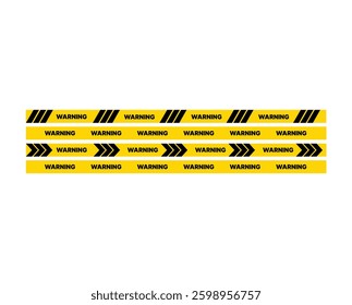 Caution and danger tapes. Warning tape. Black and yellow line striped. Abstract warning lines for police, accident	
