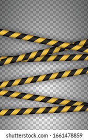 Precaución, peligro, advertencia, atención, cintas de la policía, letrero, línea. Línea negra y amarilla rayada.