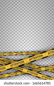 Caution, danger, warning, attention, police tapes, sign, line. Black and yellow line striped.