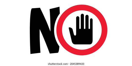 Caution, do not enter, danger, warning icon. Stop halt allowed area pictogram. Vector walking, walk sign. Forbidden signboard. Pedestrian or pedestrians sign