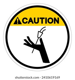 Caution Doctor Blades Can Cut Symbol Sign, Vector Illustration, Isolate On White Background Label .EPS10