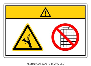 Caution Doctor Blades Can Cut Do Not Remove Guard Symbol Sign, Vector Illustration, Isolate On White Background Label .EPS10