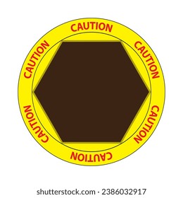 Caution empty signs. Symbols of danger and warning signs. warning attention. attention vector icon. circular caution symbols
