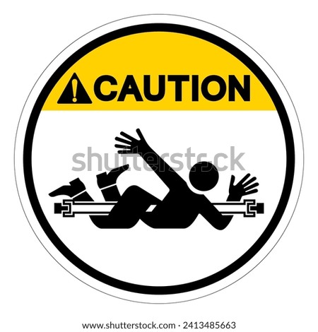 Caution Entanglement Rotating Shaft Symbol Sign, Vector Illustration, Isolate On White Background Label .EPS10