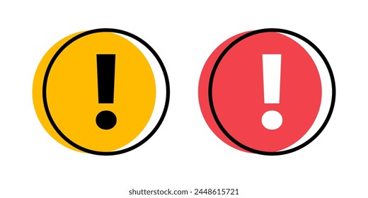 Caution exclamation mark sign icon design