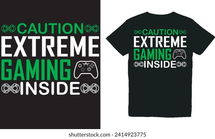 caution extreme gaming inside.with patches for t-shirts and other uses.