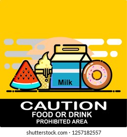 caution, food and drink