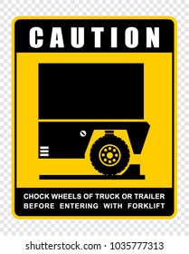 caution, forklift, sign