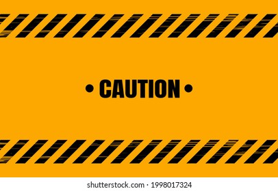 Caution grunge background design template