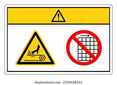 Caution Hand Abrasion Belt Drive Do Not Remove Guard Symbol Sign, Vector Illustration, Isolate On White Background Label .EPS10