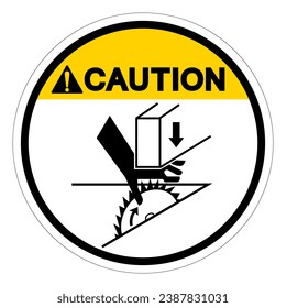 Caution Hand Crush Hazard Symbol Sign, Vector Illustration, Isolate On White Background Label .EPS10